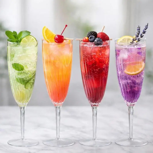 Unbreakable Plastic Champagne Goblets | Vintage Cut Wine Glass Champagne Goblet Oasis Select