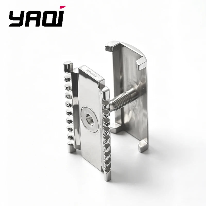 2026 YAQI 1.50 OC Sentinel Ssp Safety Razor Head for Men 316 Stainless Steel Polished with 1.5mm Blade Gap Peaceful Pleasures Health and Wellness