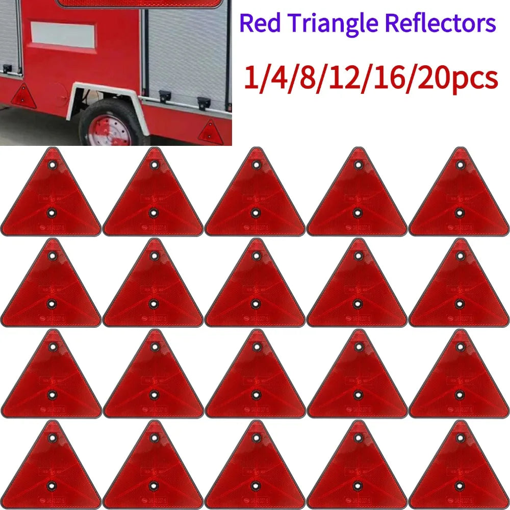 Red Triangle Reflectors for Enhanced Vehicle Safety Peaceful Pleasures Health and Wellness