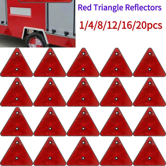 Red Triangle Reflectors for Enhanced Vehicle Safety Peaceful Pleasures Health and Wellness