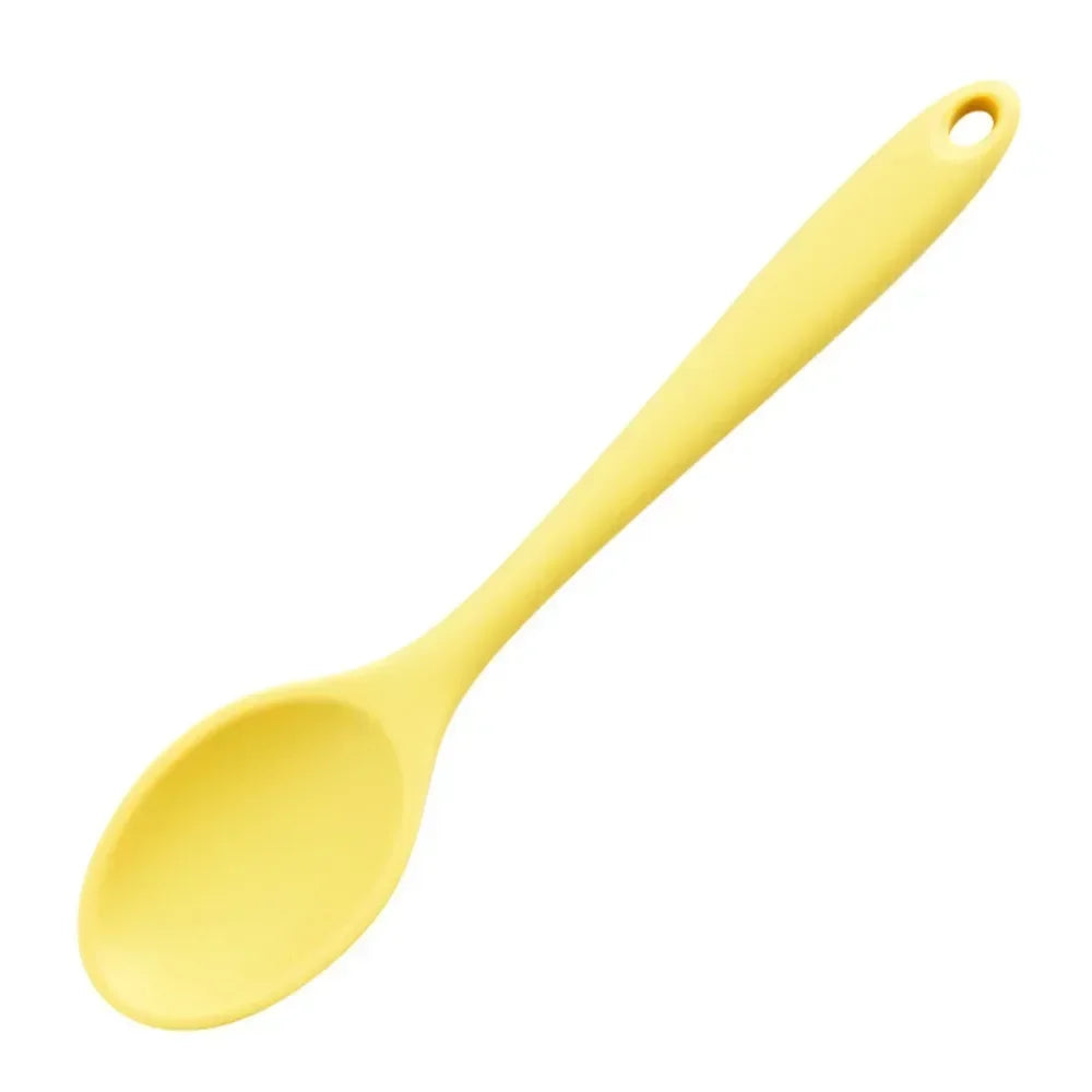 Food Grade Silicone Soup Spoon – Long Handle, Heat Resistant