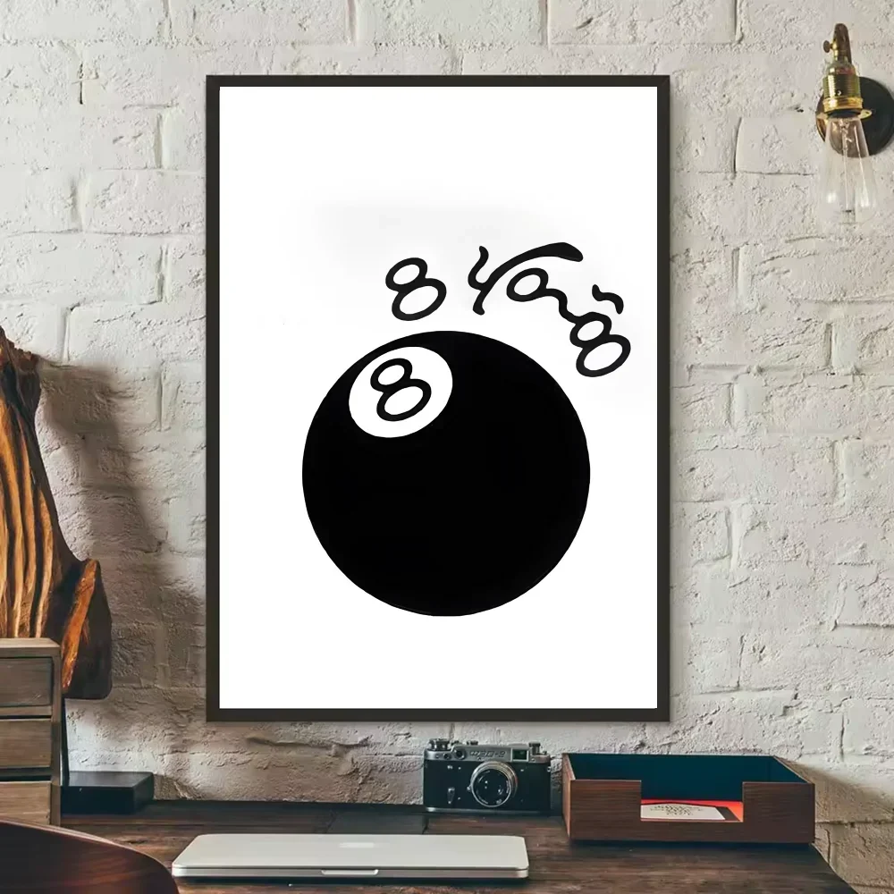 Black & White Abstract Canvas Wall Art Print | Modern Decor