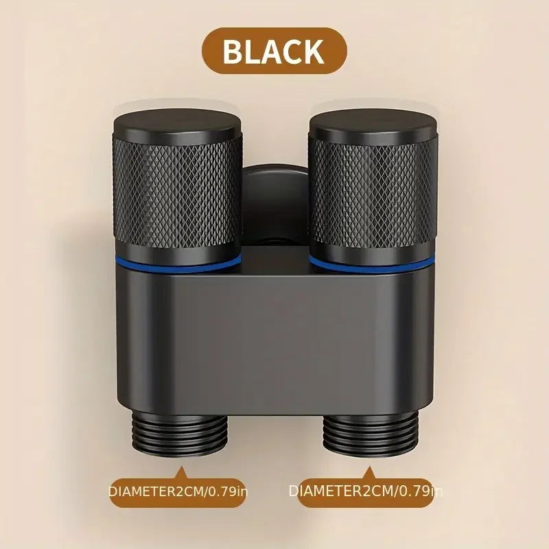 Double Outlet Angle Valve | Shower & Washing Machine Control