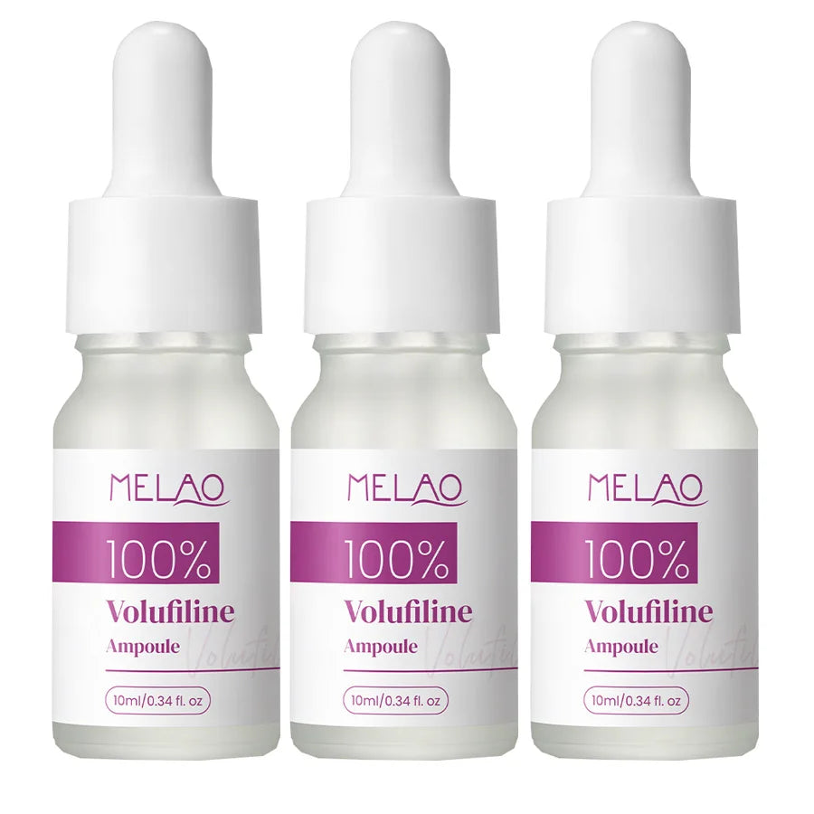 100% Pure Volufiline Plumping Ampoule Serum, Skin Care Essential for Facial Volume elasticity, Fast-Absorbing Hydrating Skincare Peaceful Pleasures Health and Wellness 10mlx3 pieces 30ml
