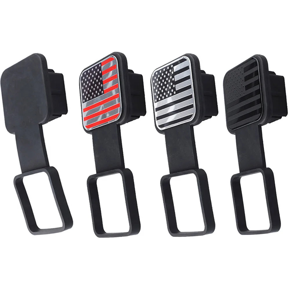 Trailer Hitch Receiver Cover Plug Waterproof Tube Cap Protector Trailer Hitch Cover 2 Inch Receiver Auto Square Plug Peaceful Pleasures Health and Wellness