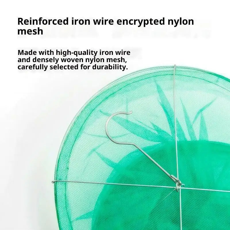 Reusable Hanging Fly Trap With Green Mesh Effective Safe Capture For Outdoor Garden Farms Courtyards Pest Control Peaceful Pleasures Health and Wellness