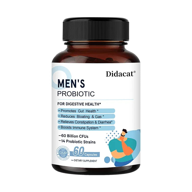 Men's Probiotic with Digestive Enzymes & Prebiotic Fiber | Didacat