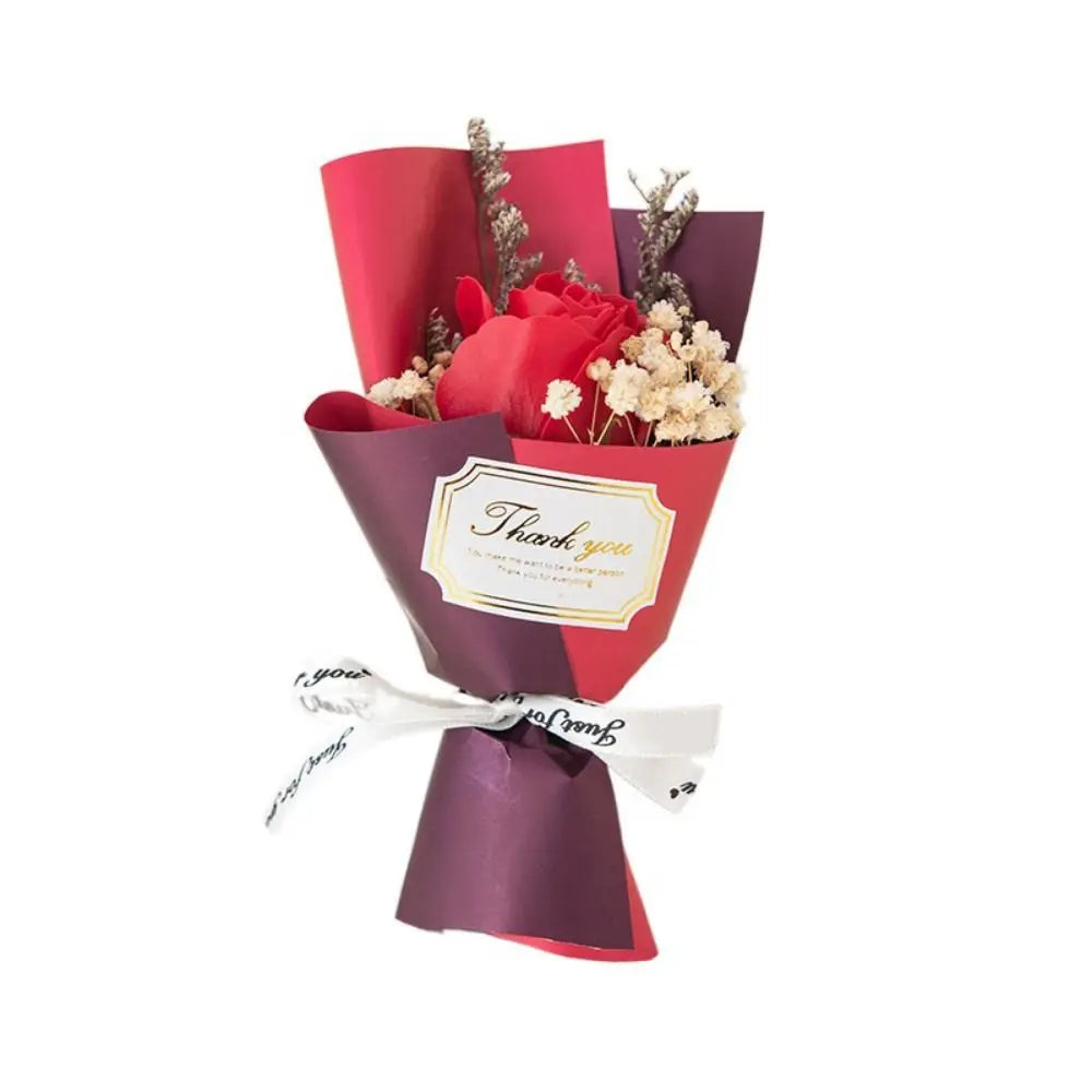 Lifelike Soap Rose Bouquet | Artificial Eternal Roses Gift