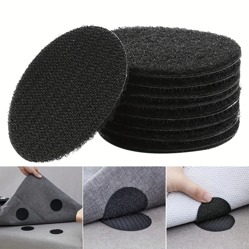 50mm Hook & Loop Self-Adhesive Fastener Dots – 10 Pairs
