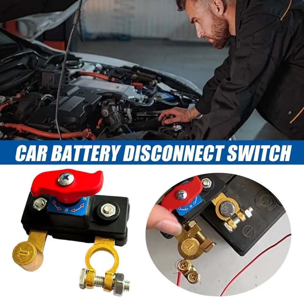 Heavy Duty Car Battery Disconnect Switch | 12V/24V Circuit Breaker