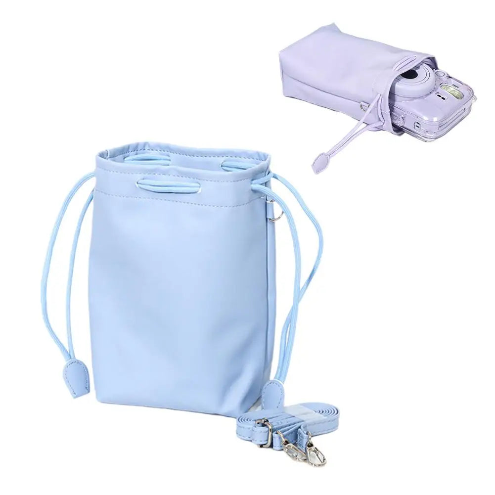 Instax Mini 13 PU Leather Drawstring Camera Bag & Case