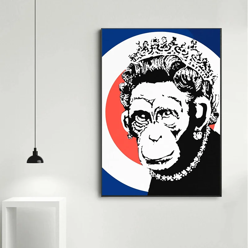Banksy Graffiti Canvas Print | Anti-War Street Art Wall Poster Canvas Wall Art Print Peaceful Pleasures Health and Wellness