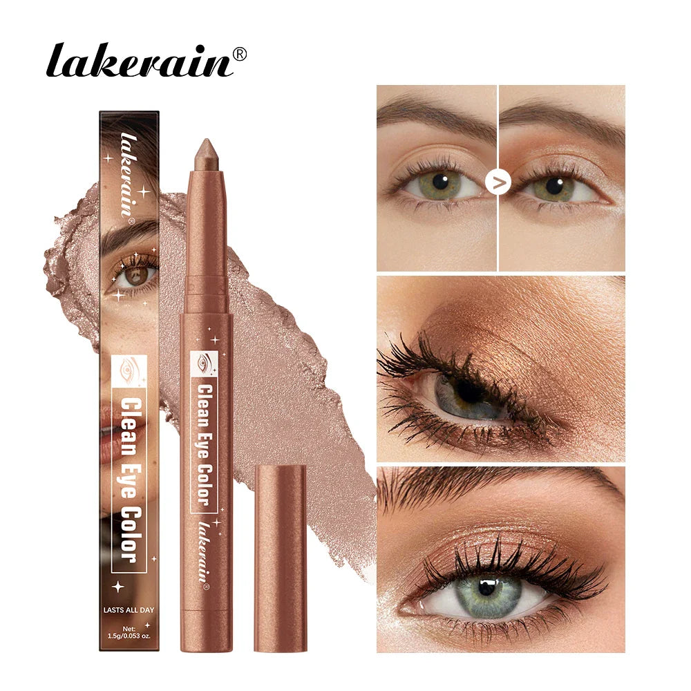 Smudge-Proof Eyeshadow Pencil – Shimmer, Glitter & Matte Stick