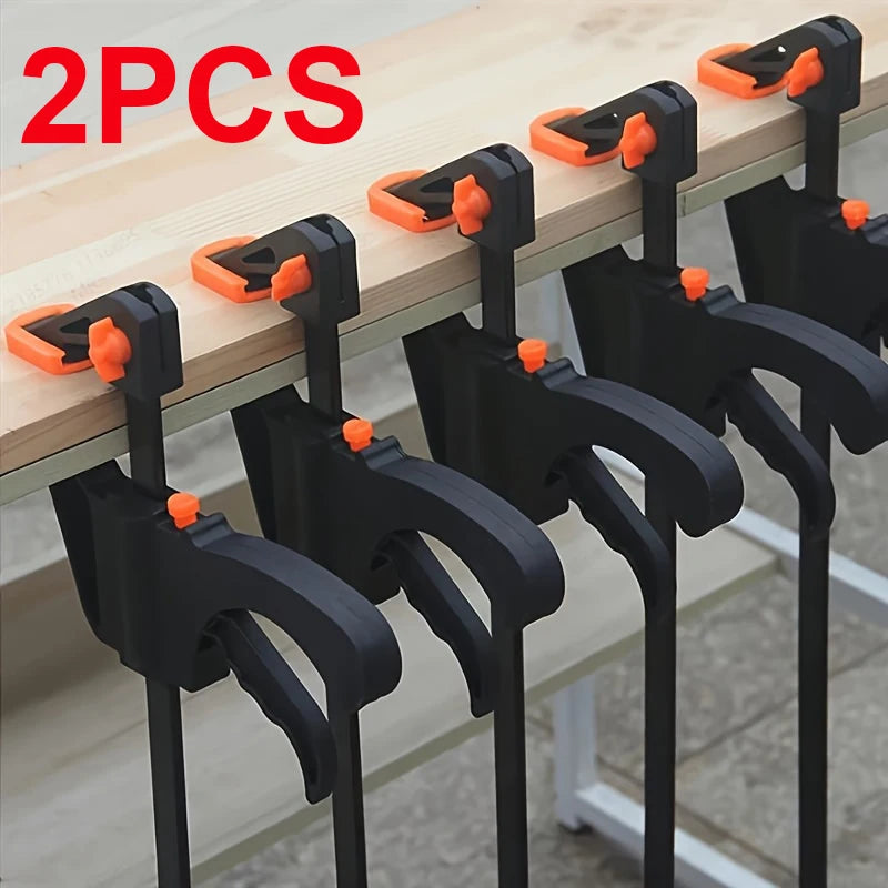 2-Piece F-clamp Quick Release Ratchet Extrusion Woodworking Tools DIY