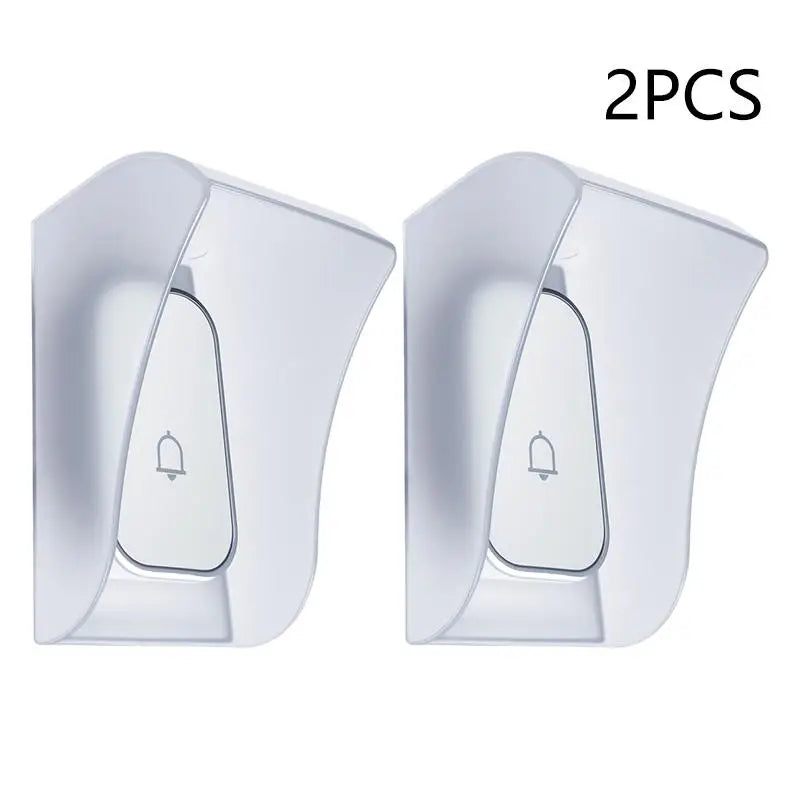 New 1/2/3PCS Waterproof Guard Cover Rainproof Case Plastic Rain Protector Outdoor Wireless Doorbell Cover Peaceful Pleasures Health and Wellness 2PCS White