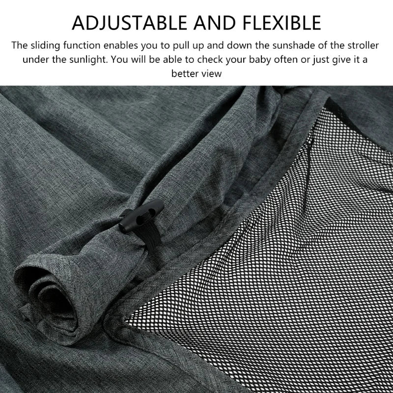 Baby Stroller Sun Shade UPF 50+ Canopy | Universal Pram Cover
