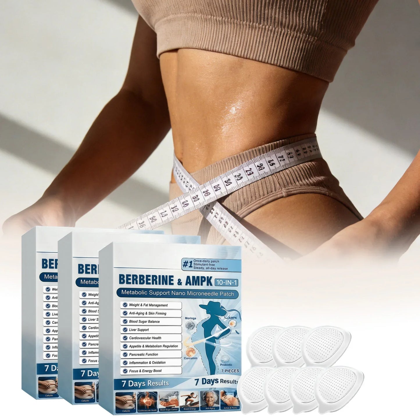 Berberine AMPK 10-in-1 Nano Microneedle Body Skin Patch