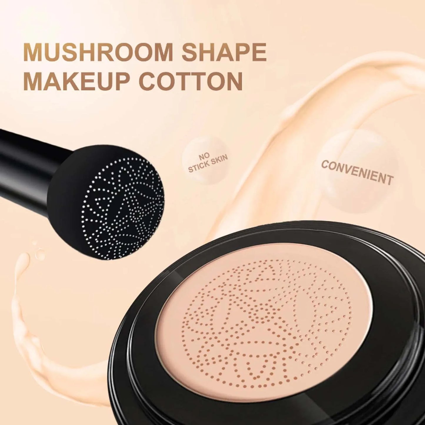 Mushroom Head Air Cushion BB Cream – Foundation & Concealer Peaceful Pleasures Health and Wellness