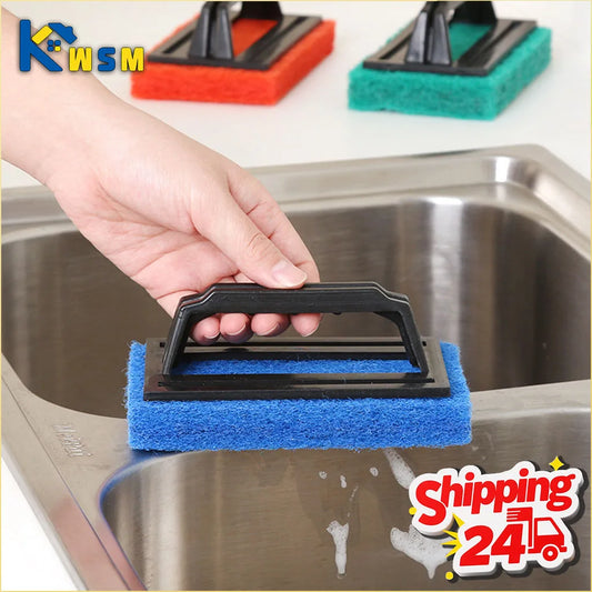 Handle Sponge Cleaning Brush & Scouring Pad Set – 1–20 PCS Cleaning Brush Set Oasis Select