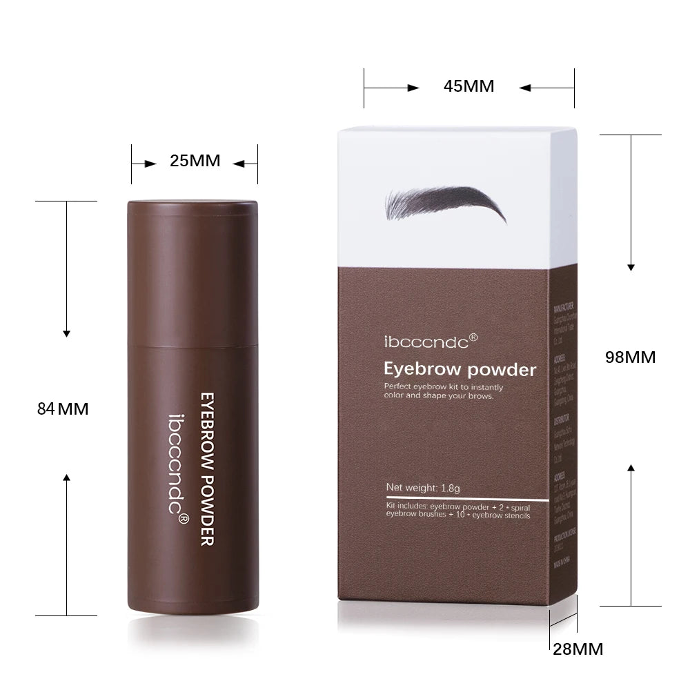 Eyebrow Stamp Stencil Kit 1 Pcs Eye Brow Stamp Shaping Kit Long-Lasting Waterproof Eyebrow Makeup Brow Shape with 10 PCS Peaceful Pleasures Health and Wellness