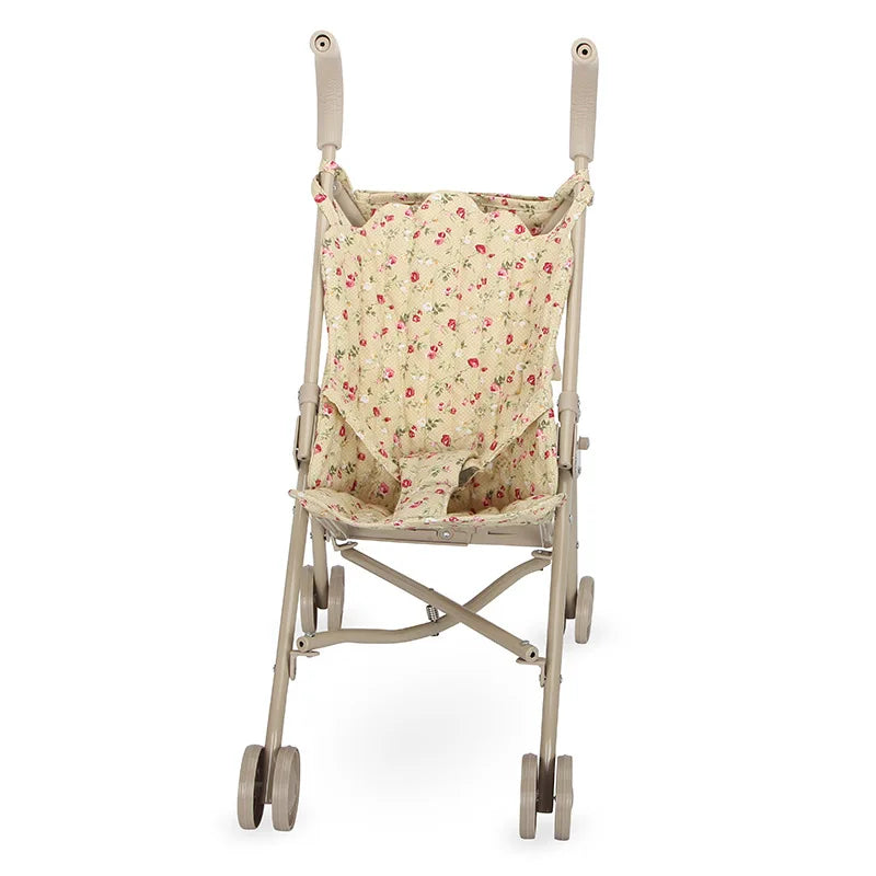Floral Folding Doll Pram Stroller with Bag | Birthday Gift