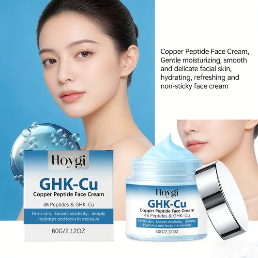 4 % Ghk-Cu Copper Peptide Cream Copper Peptide Face Cream Boost Elasticity Strengthen Skin Barrier Nourishing Firming Skin Care Peaceful Pleasures Health and Wellness