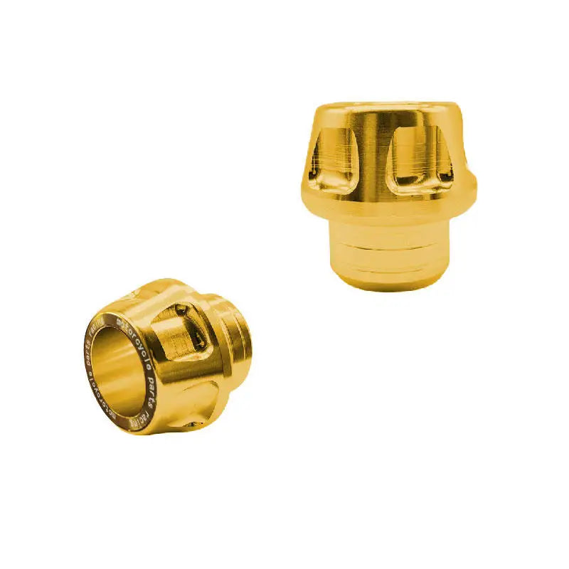 Motorcycle Front Fork Cup Replacement Aluminum Alloy Sliders Frame Protector Durable Fork Protectors Motorcycle Accessories Peaceful Pleasures Health and Wellness Yellow