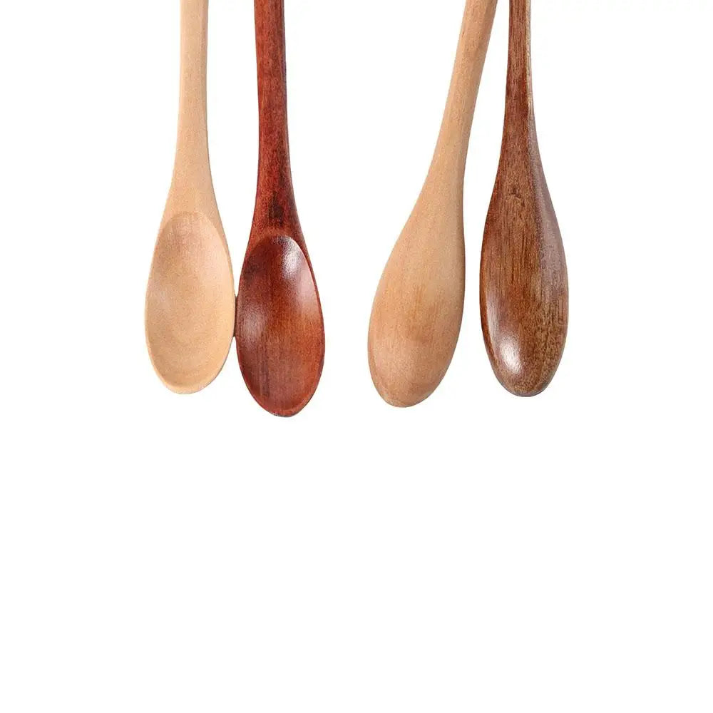 Durable Stirring Cooking Long Handle Tea Scoops Tableware Honey Spoon Coffee Spoon Wooden Spoon Long Spoon Small Spoon Peaceful Pleasures Health and Wellness