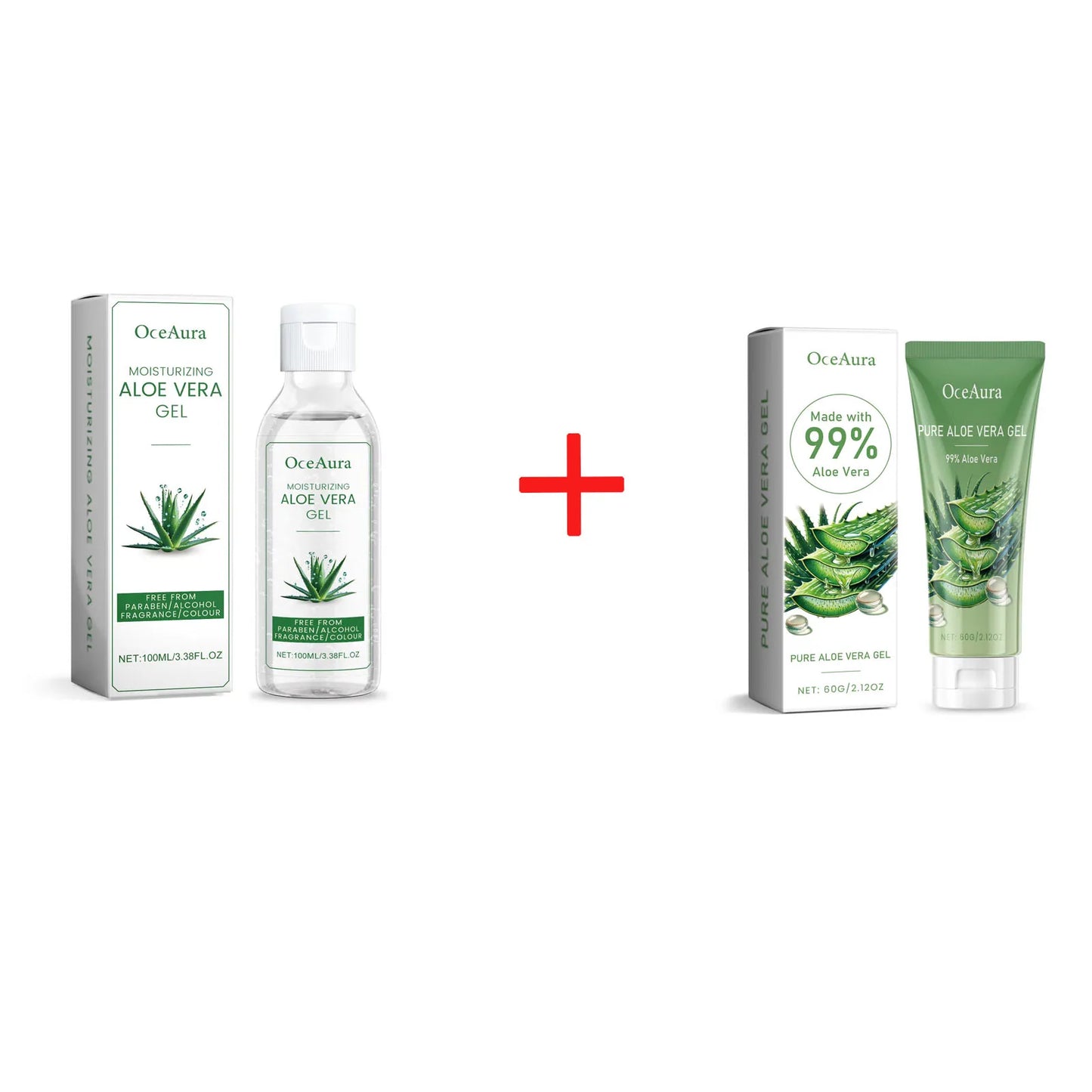 OceAura Aloe Vera Gel – Pore Shrinking, Oil Control & Acne Care