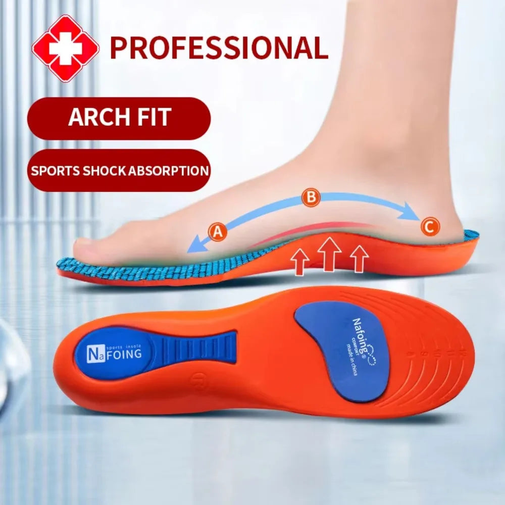Sport Orthopedic Insoles for Feet Men Women EVA Breathable Shock Absorption Shoes Insole for Running Basketball Sport Care Pads Peaceful Pleasures Health and Wellness