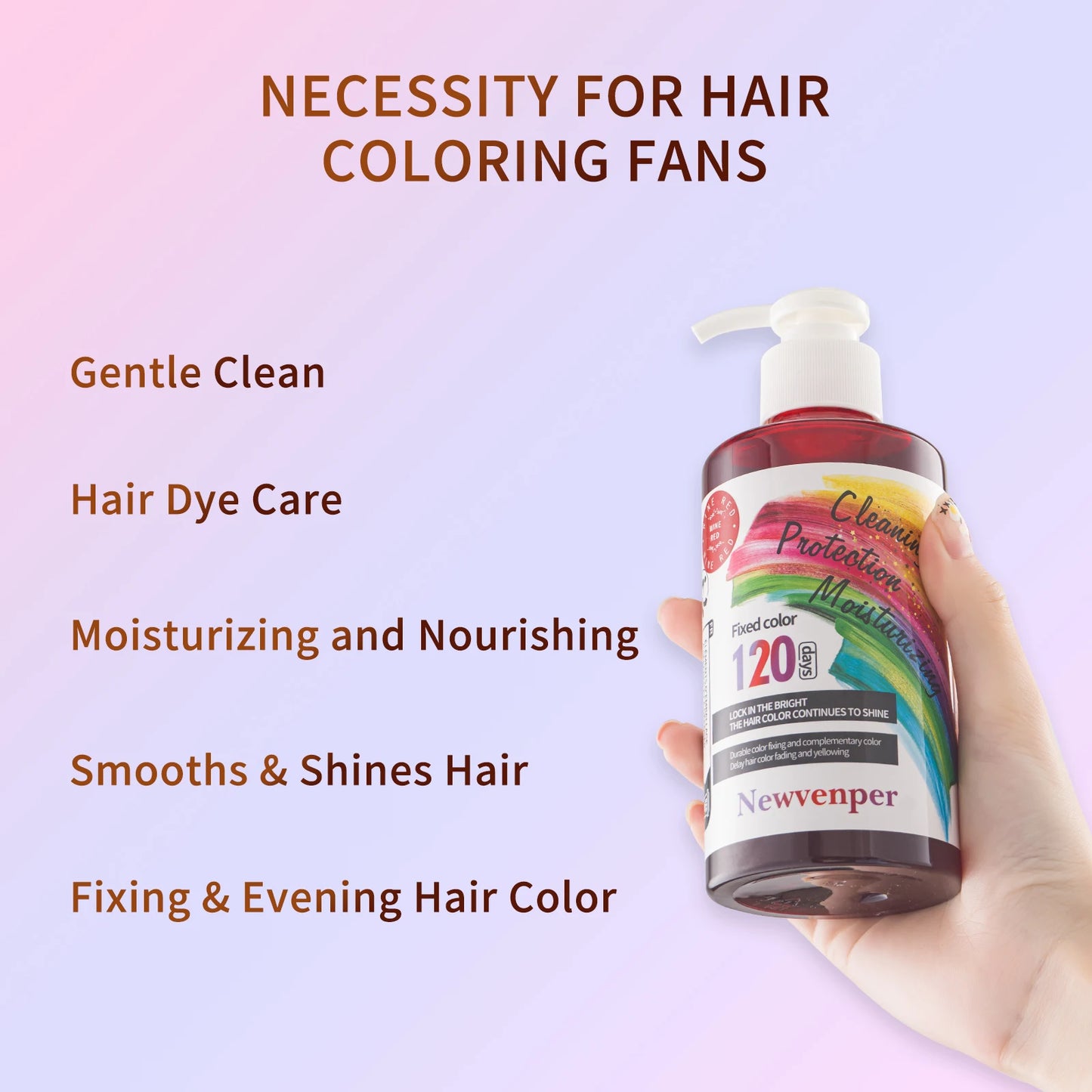 Purple Color-Fixing Shampoo for Gray Hair Coverage