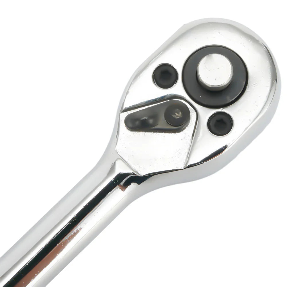 1/4" 3/8" 1/2" Drive Ratchet Wrench – Quick-Release Reversible
