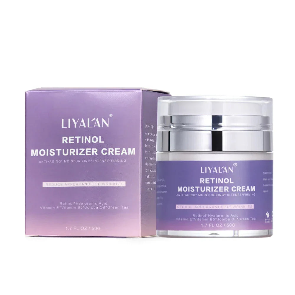 LIYALAN Retinol Face Cream – Anti-Aging & Firming 50ml Peaceful Pleasures Health and Wellness Retinol Face Cream China Mainland