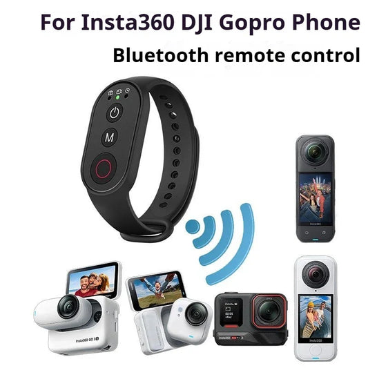 Wristband Wireless Remote for DJI Action, Insta360 & GoPro Camera Remote Control Oasis Select