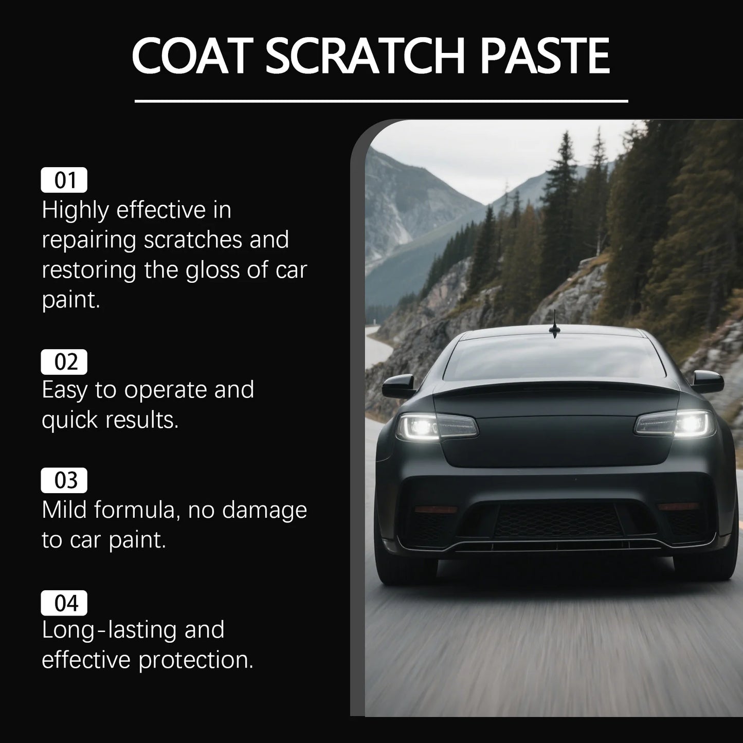Car Scratch Removal Cream for Light/Medium Scratches, Stain Removal Restores Gloss Gentle Paint Polish for All Auto Finishes Peaceful Pleasures Health and Wellness