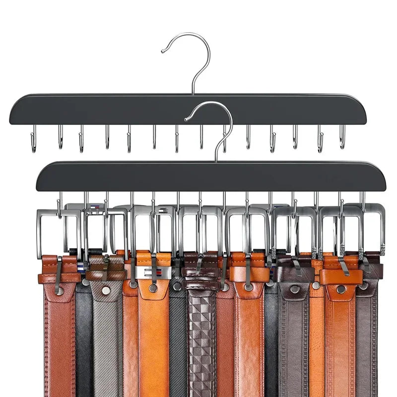 Wooden Belt Rack Women Storage Hangers for Clothes Case Home Wardrobe Accessories Supplly Scarf Organizer Men Tie Belt Hangers Peaceful Pleasures Health and Wellness