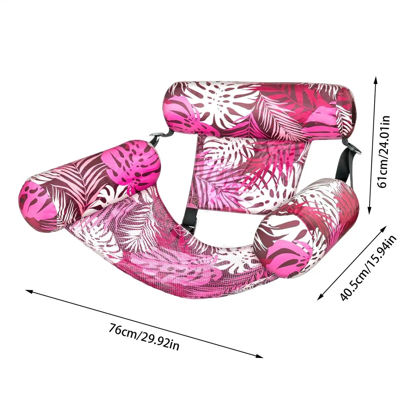 Inflatable Floating Pool Lounger – Foldable Adult Pool Float