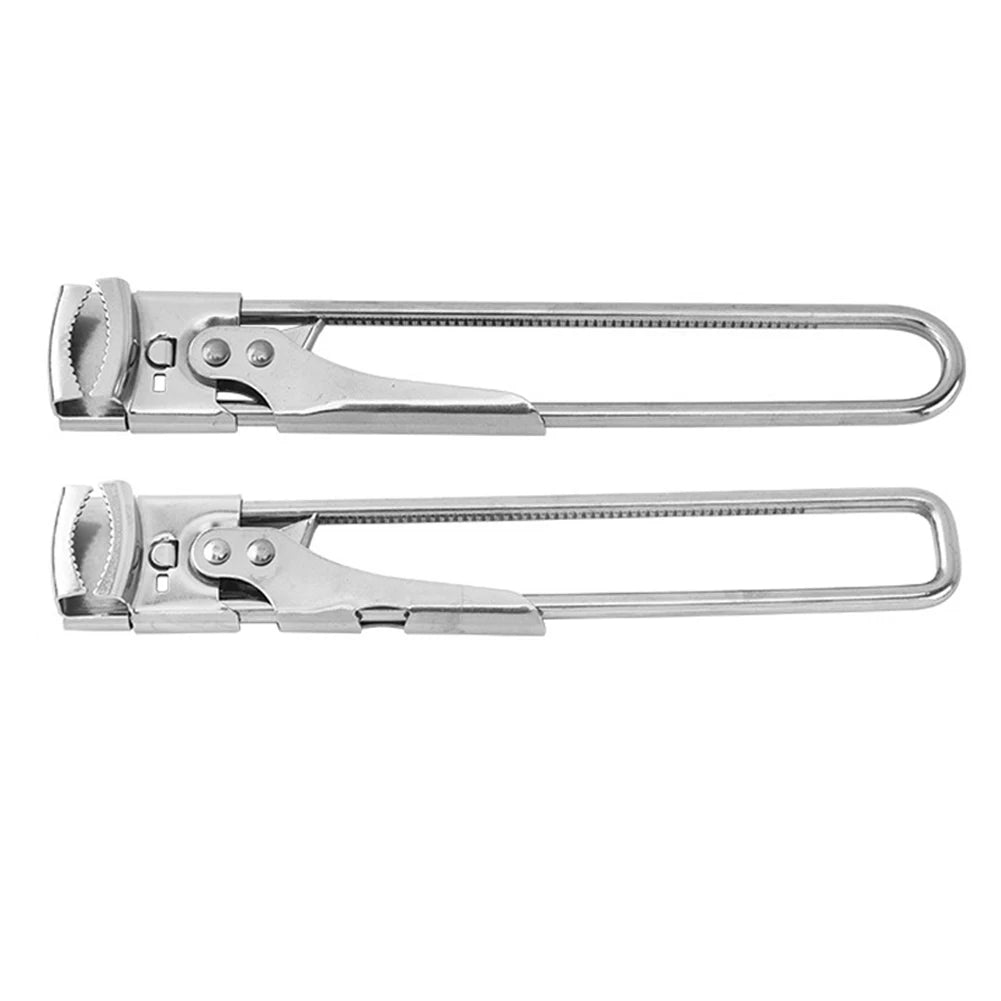Stainless Steel Gripper Can Opener Multifunctional Adjustable Manual