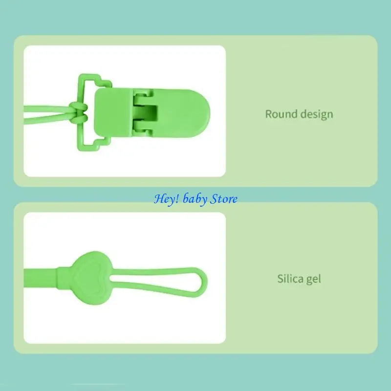 Silicone Baby Pacifier Clip Anti-Lost Chain | Teether Holder