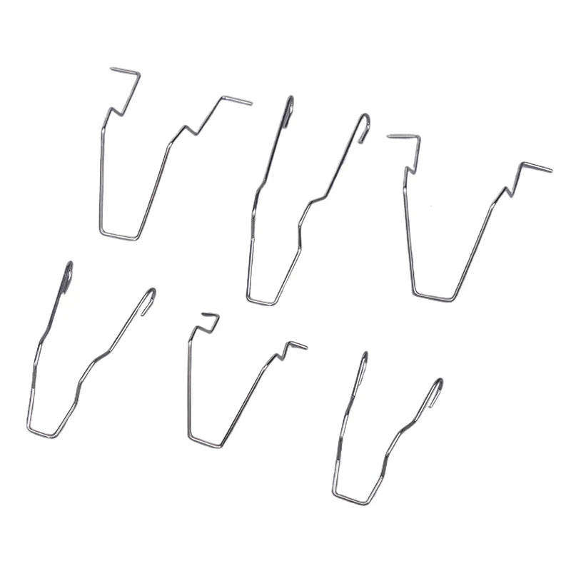6-Pack H1 H3 H4 H7 Metal Headlight Bulb Spring Retainer Clips