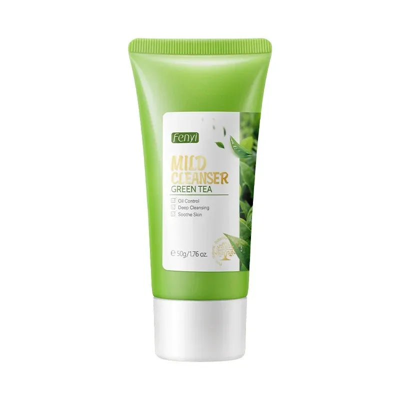 Vitamin C Facial Cleanser Skin Deep Cleansing Moisturizing Blackhead Removal skincare Face Wash Foam Face Cleanser Skin Care Peaceful Pleasures Health and Wellness Green Tea