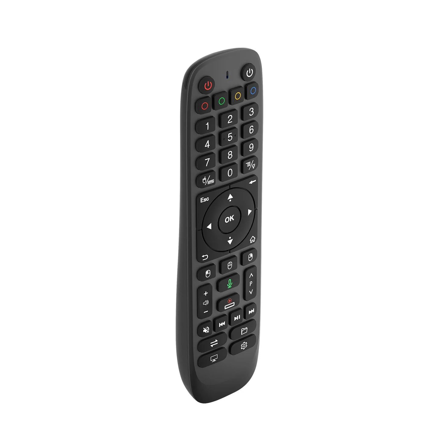 44 Keys IR Learning RF Remote with Air Mouse Smart TV Remote Gyroscopic Sensing for Android TV Box Smart TV PC Projector Peaceful Pleasures Health and Wellness