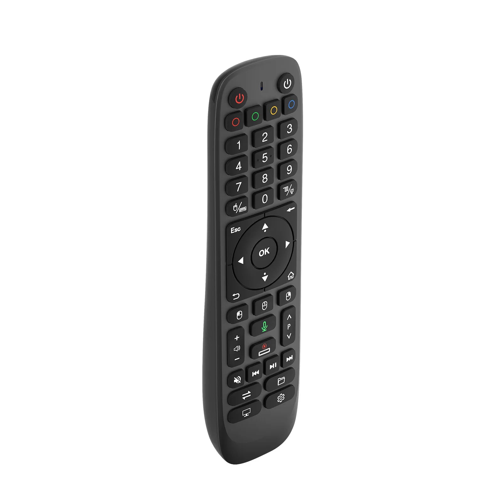 44 Keys IR Learning RF Remote with Air Mouse Smart TV Remote Gyroscopic Sensing for Android TV Box Smart TV PC Projector Peaceful Pleasures Health and Wellness