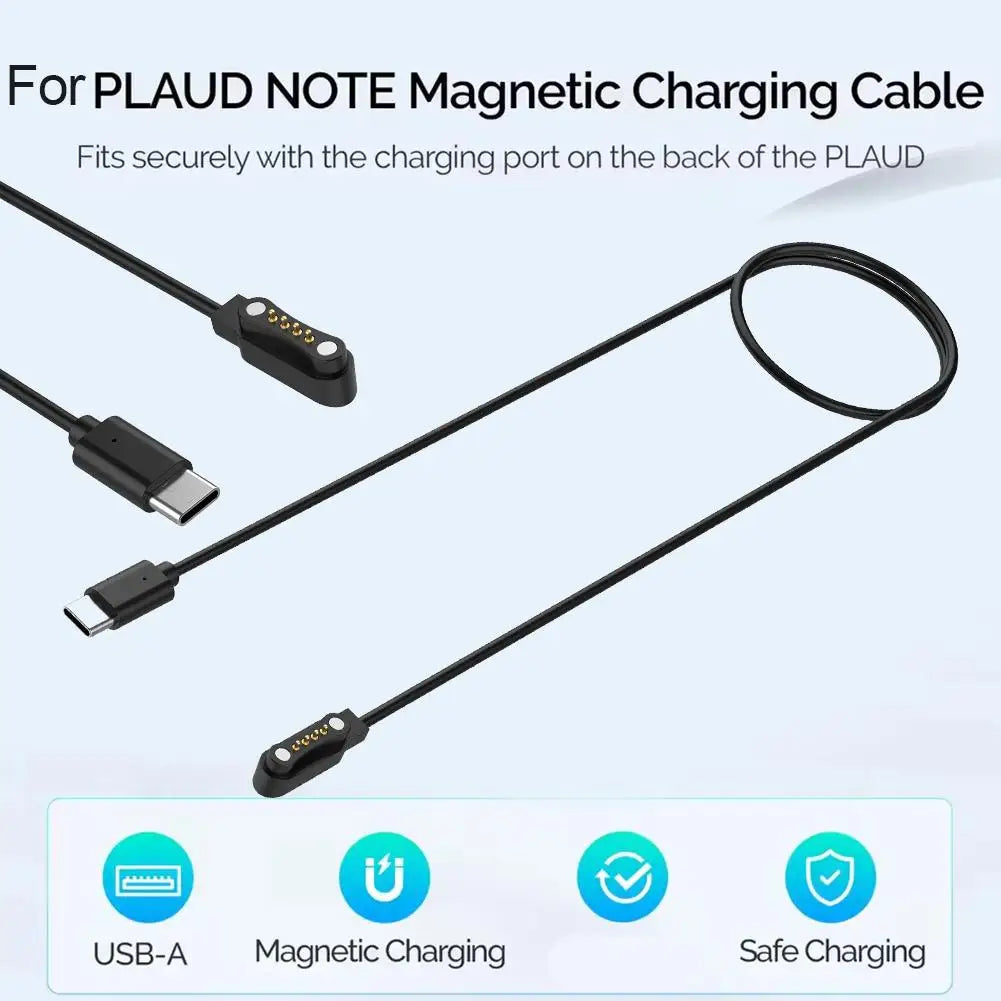 PLAUD Note AI Voice Recorder Magnetic USB-C Charging Cable 1m