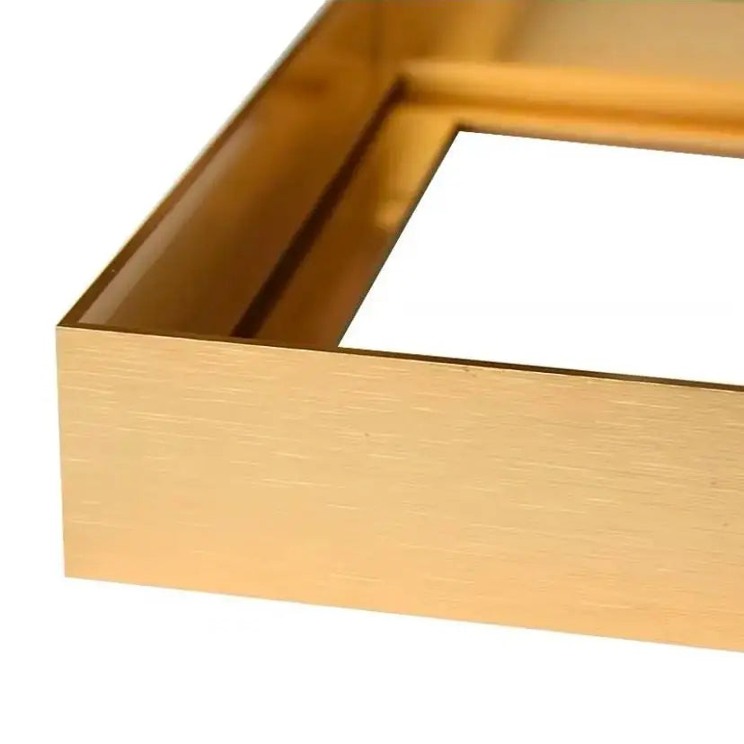 Metal Floating Frame Kit for Home Decoration, Large Wall Picture, Oil Painting Art, DIY Home Decoration, 20,40, 50,60,70,80,90 Peaceful Pleasures Health and Wellness Titanium Gold CUSTOM 5