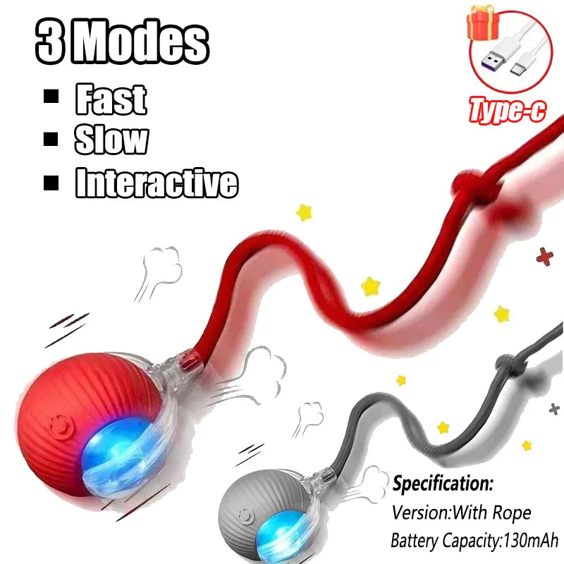 Electric Self-Moving Cat Ball Toy | Auto Rolling Interactive Play