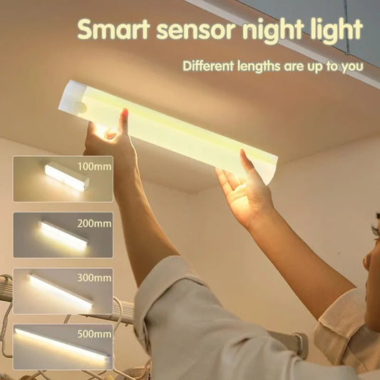 Motion Sensor LED Night Light – USB Rechargeable Cabinet Light Motion Sensor Night Light Peaceful Pleasures Health and Wellness