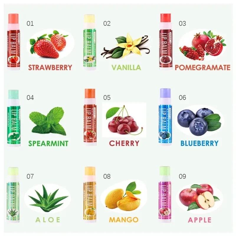 DNM 18-Color Moisturizing Lip Balm | Aloe & Vitamin E Lip Care