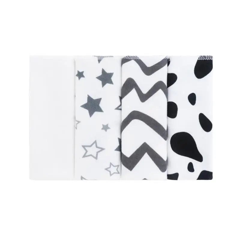 Baby Washcloths Set of 4 | Soft Cartoon Newborn Face Towels
