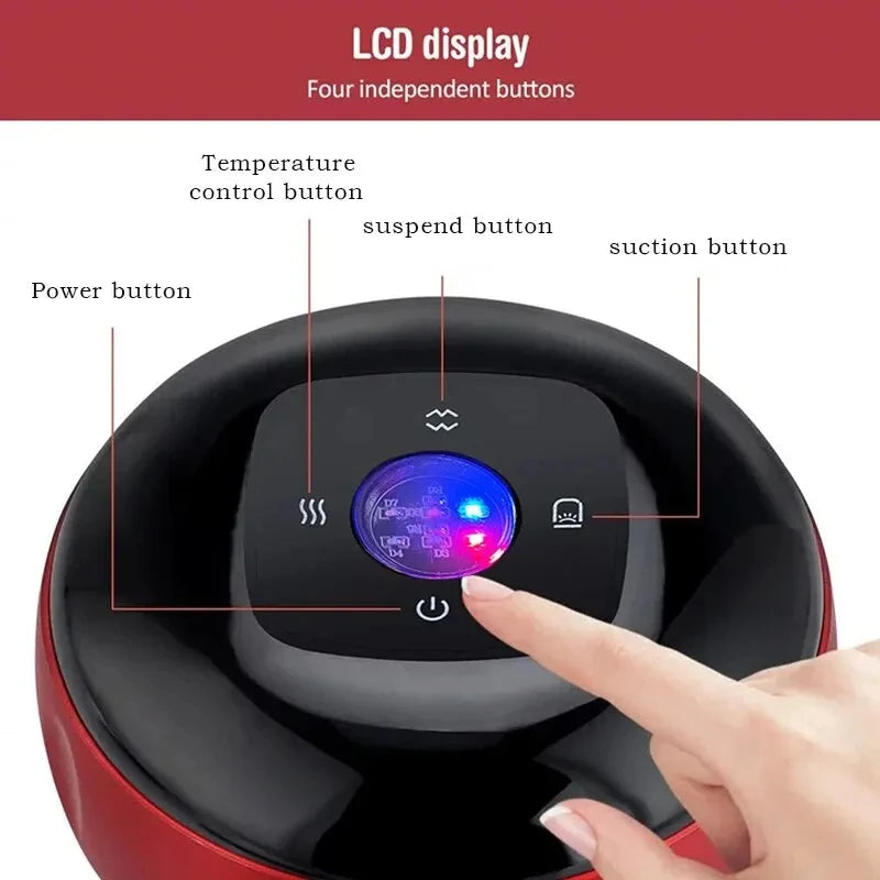 Intelligent Vacuum Cupping Massager - Gua Sha Cupping Massager for Back Neck Arm Body Care Peaceful Pleasures Health and Wellness